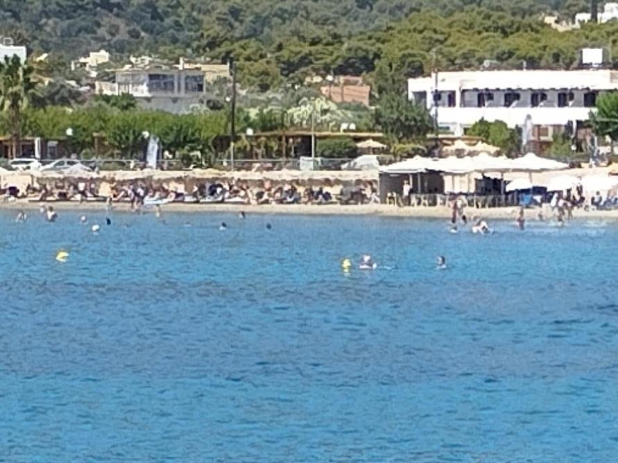 Παραθαλασσια Στουντιο Μιχαλιας Sea View Studio Michalias Agia Marina  Экстерьер фото