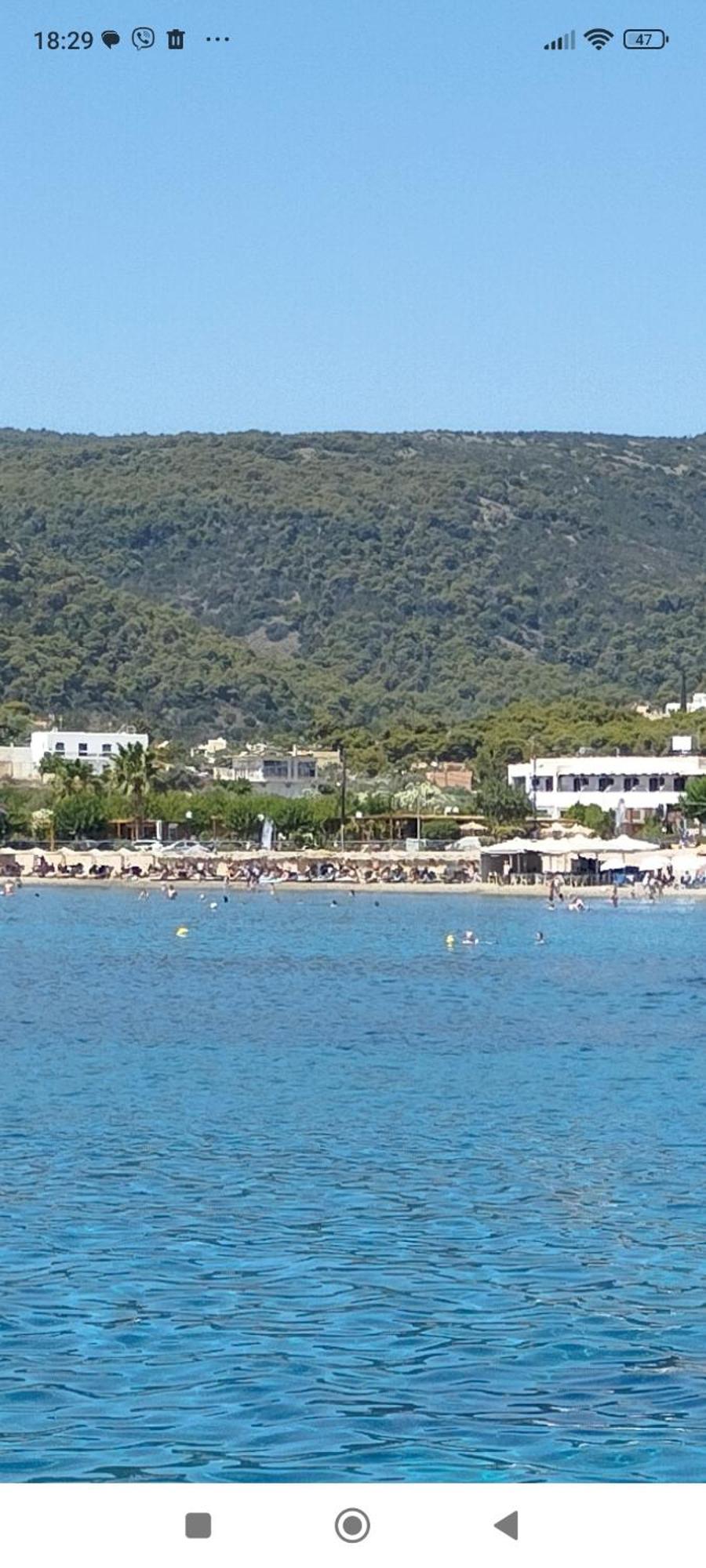Παραθαλασσια Στουντιο Μιχαλιας Sea View Studio Michalias Agia Marina  Экстерьер фото